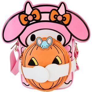 Crossbody Bag Faux Leather Compact Halloween My Melody Coin Purse Womens